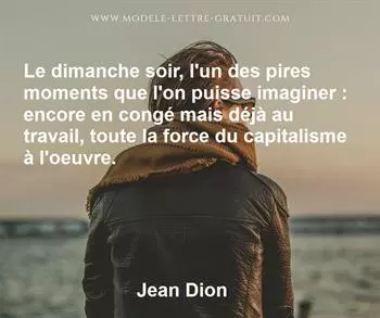 Citation de Jean Dion