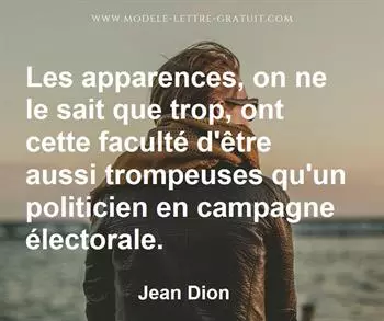 Citation de Jean Dion