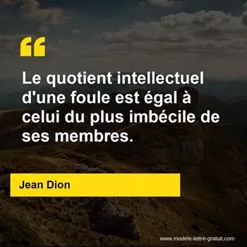 Citation Jean Dion