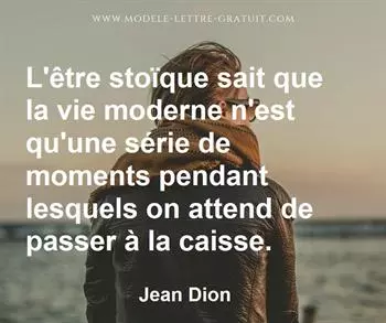 Citation de Jean Dion