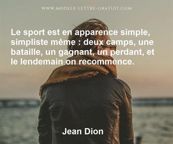 Citation de Jean Dion