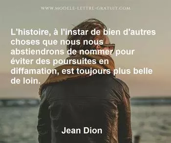 Citation de Jean Dion