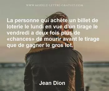 Citation de Jean Dion