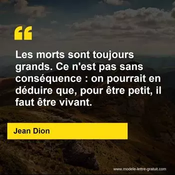 Citation Jean Dion