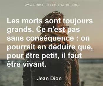 Citation de Jean Dion