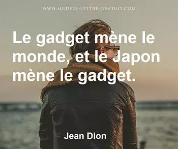 Citation de Jean Dion