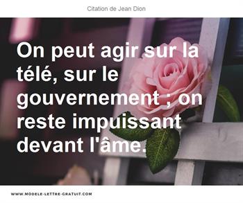 Citations Jean Dion