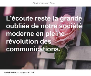 Citations Jean Dion