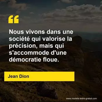 Citation Jean Dion