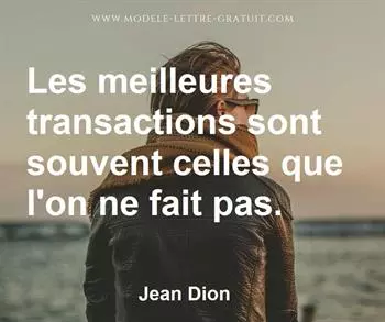 Citation de Jean Dion