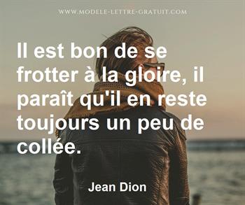 Citation de Jean Dion