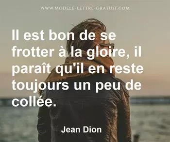 Citation de Jean Dion