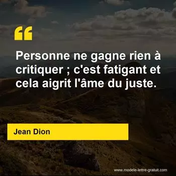 Citation Jean Dion