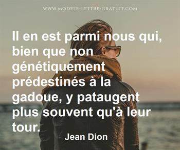 Citation de Jean Dion