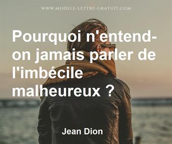 Citation de Jean Dion