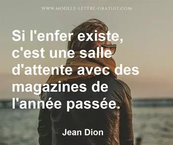 Citation de Jean Dion