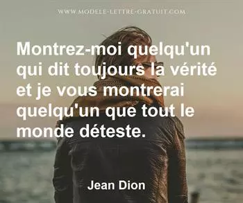 Citation de Jean Dion