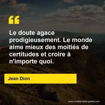 Citation Jean Dion