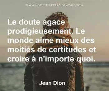 Citation de Jean Dion