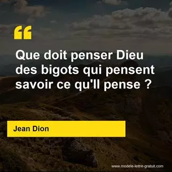 Citation Jean Dion