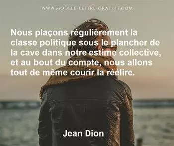 Citation de Jean Dion