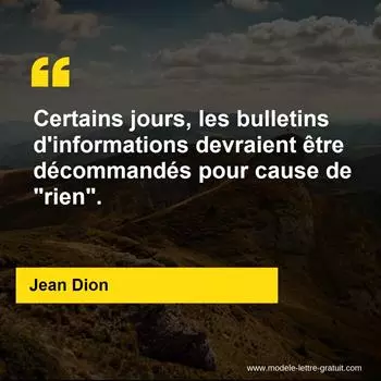 Citation Jean Dion