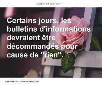 Citations Jean Dion