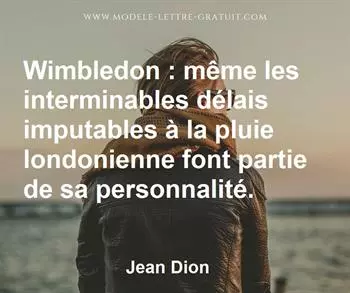 Citation de Jean Dion