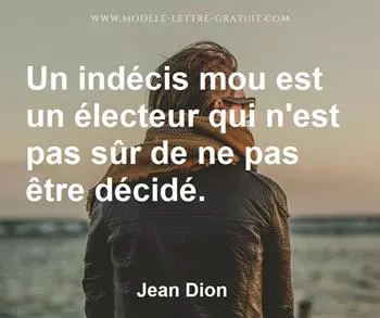 Citation de Jean Dion