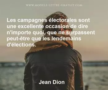 Citation de Jean Dion