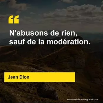 Citation Jean Dion