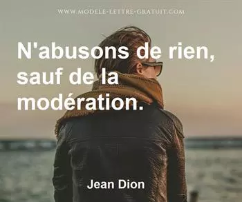 Citation de Jean Dion