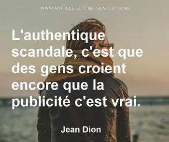 Citation de Jean Dion