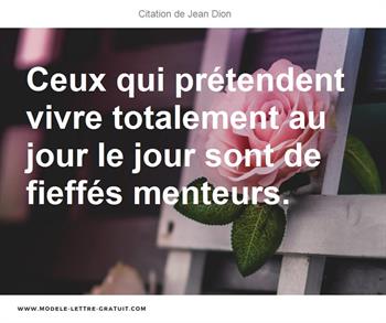 Citations Jean Dion