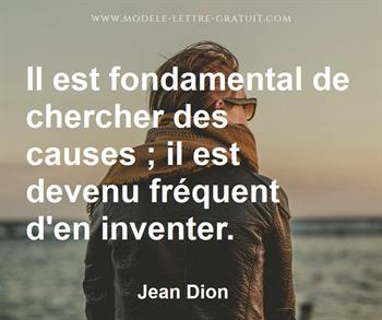 Citation de Jean Dion