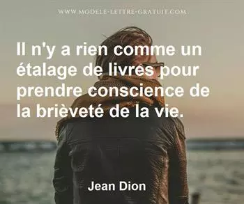 Citation de Jean Dion