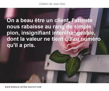 Citations Jean Dion