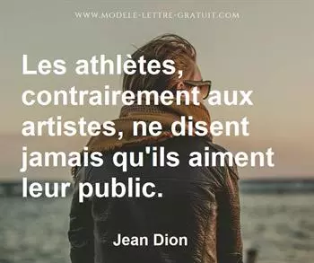 Citation de Jean Dion