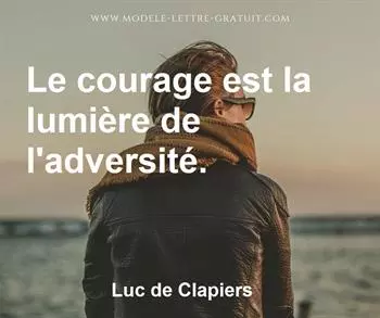 Citation de Luc de Clapiers