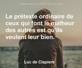 Citation de Luc de Clapiers