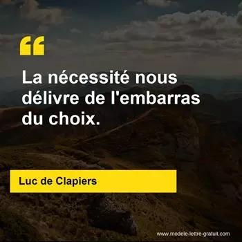 Citation Luc de Clapiers