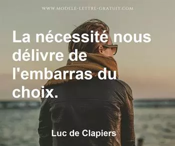 Citation de Luc de Clapiers