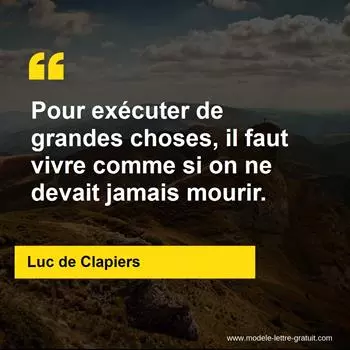 Citation Luc de Clapiers