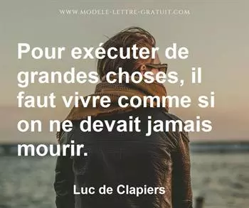 Citation de Luc de Clapiers