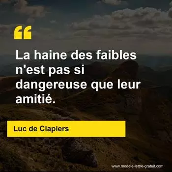 Citation Luc de Clapiers