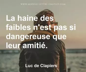 Citation de Luc de Clapiers