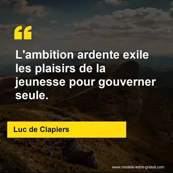 Citation Luc de Clapiers