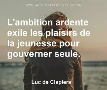Citation de Luc de Clapiers