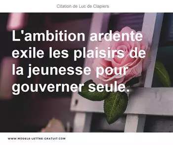 Citations Luc de Clapiers
