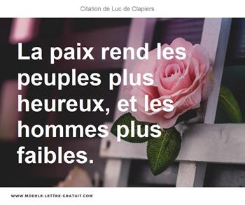 Citations Luc de Clapiers